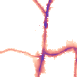 Night-time road noise heatmap for N17 6FE