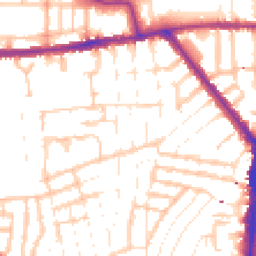 Daytime road noise heatmap for N17 6HJ