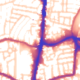 Daytime road noise heatmap for N17 6QN