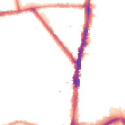 Night-time road noise heatmap for N17 6RB