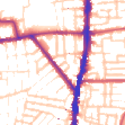Daytime road noise heatmap for N17 6XA