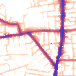 Daytime road noise heatmap for N17 6XD