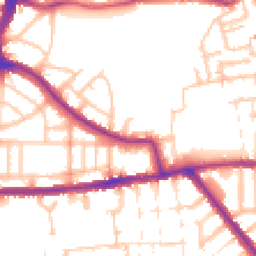 Daytime road noise heatmap for N17 7AH