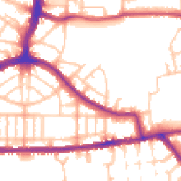 Daytime road noise heatmap for N17 7AR