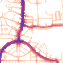 Daytime road noise heatmap for N17 7BH