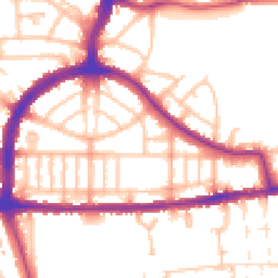 Daytime road noise heatmap for N17 7DL