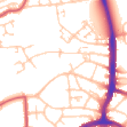 Daytime road noise heatmap for N17 7EW