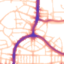 Daytime road noise heatmap for N17 7LG
