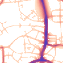 Daytime road noise heatmap for N17 7ND