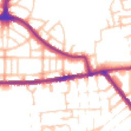 Daytime road noise heatmap for N17 7NU