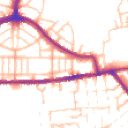Daytime road noise heatmap for N17 7NY