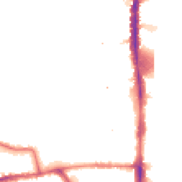 Night-time road noise heatmap for N17 8AP