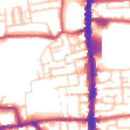 Daytime road noise heatmap for N17 8AR