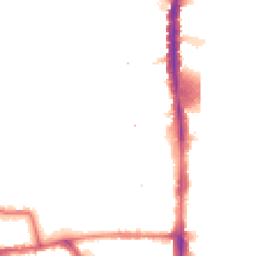 Night-time road noise heatmap for N17 8AR