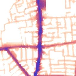 Daytime road noise heatmap for N17 8BF