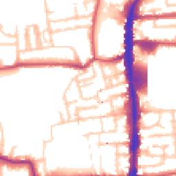 Daytime road noise heatmap for N17 8BS