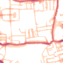 Daytime road noise heatmap for N17 8JE