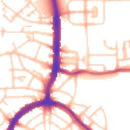 Daytime road noise heatmap for N17 8LR