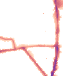 Night-time road noise heatmap for N17 8NF