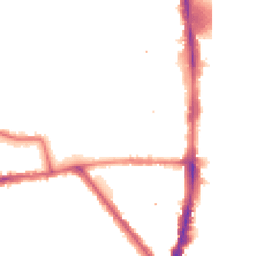 Night-time road noise heatmap for N17 8NL