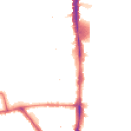 Night-time road noise heatmap for N17 8NR