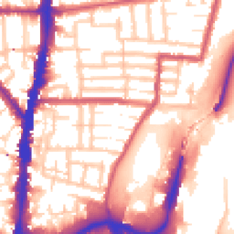 Daytime road noise heatmap for N17 9BA