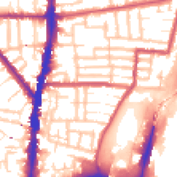 Daytime road noise heatmap for N17 9BB