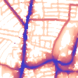 Daytime road noise heatmap for N17 9HN