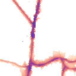 Night-time road noise heatmap for N17 9HS