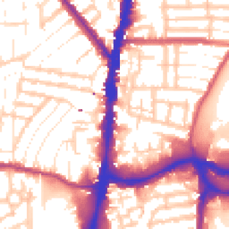 Daytime road noise heatmap for N17 9JB