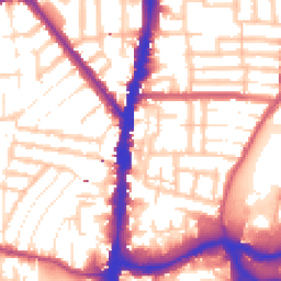 Daytime road noise heatmap for N17 9JG
