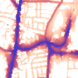 Daytime road noise heatmap for N17 9JH