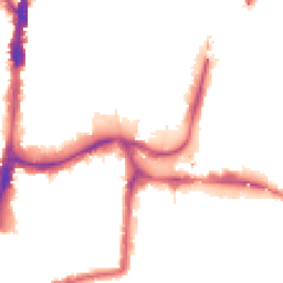 Night-time road noise heatmap for N17 9LB