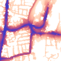 Daytime road noise heatmap for N17 9LY