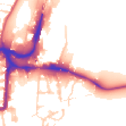 Daytime road noise heatmap for N17 9NE