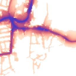 Daytime road noise heatmap for N17 9PR