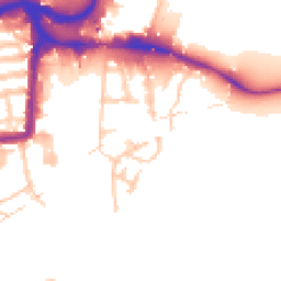 Daytime road noise heatmap for N17 9QD