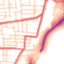 Daytime road noise heatmap for N17 9SP