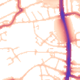 Daytime road noise heatmap for N18 1AG