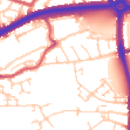 Daytime road noise heatmap for N18 1AH