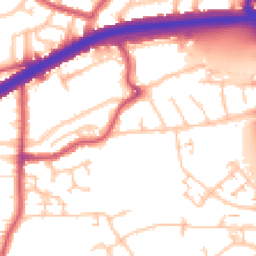 Daytime road noise heatmap for N18 1AL