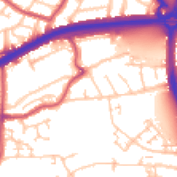 Daytime road noise heatmap for N18 1AN