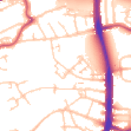 Daytime road noise heatmap for N18 1AR