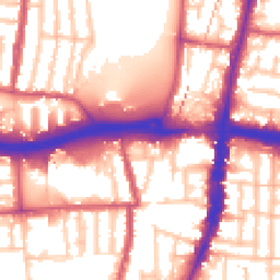 Daytime road noise heatmap for N18 1BB
