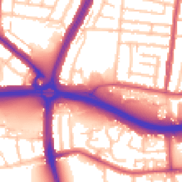Daytime road noise heatmap for N18 1BD