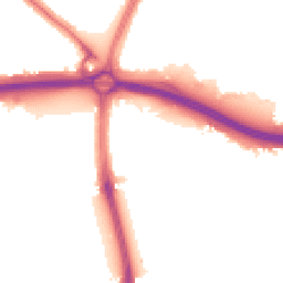 Night-time road noise heatmap for N18 1BJ