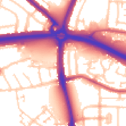 Daytime road noise heatmap for N18 1BS
