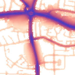 Daytime road noise heatmap for N18 1BT