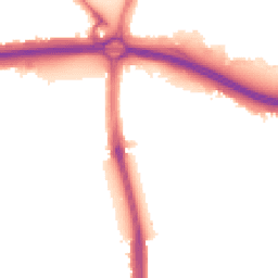 Night-time road noise heatmap for N18 1BT