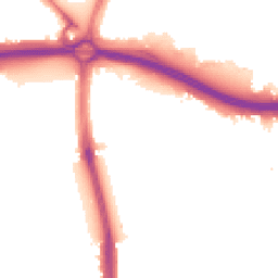 Night-time road noise heatmap for N18 1BU